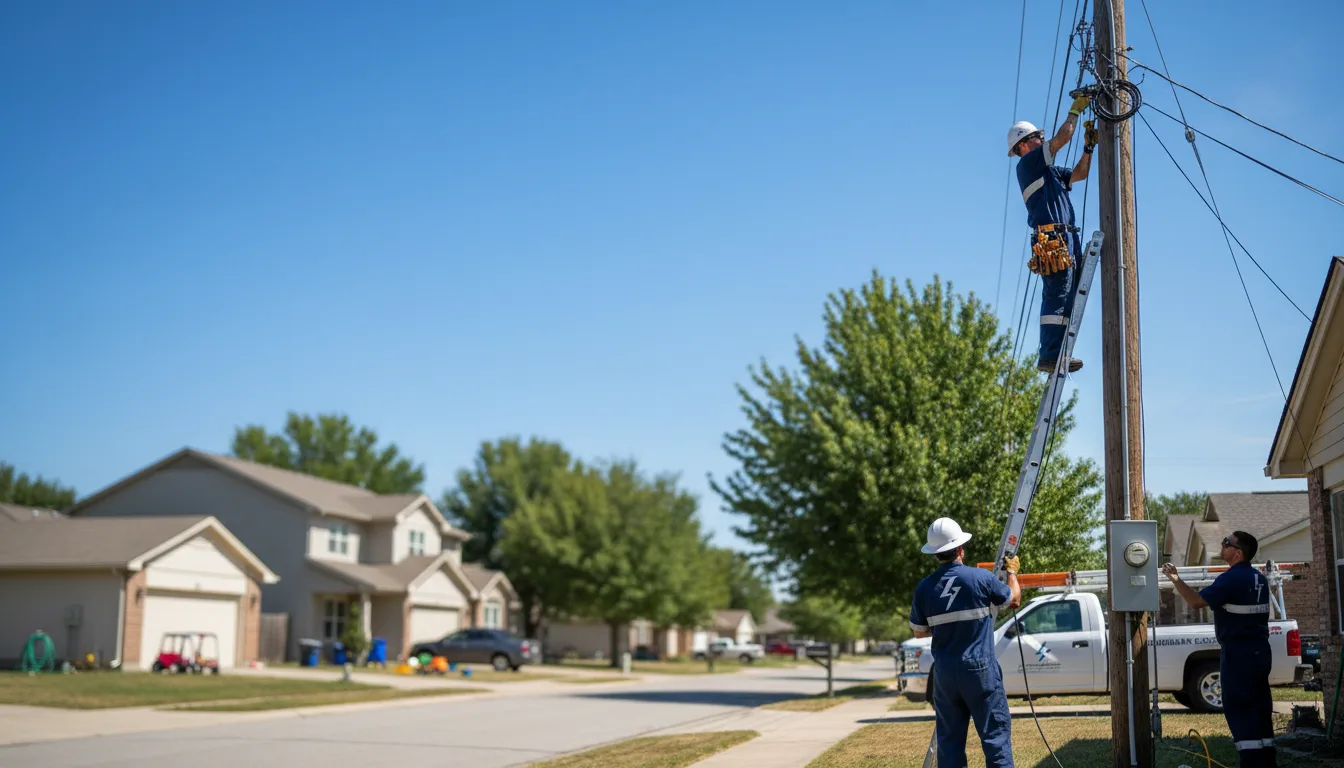 Residential electrician providing installation services in Hicksville, NY